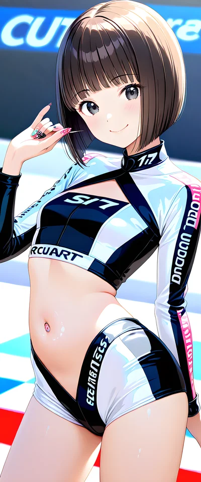 レーシングガールのネイルアートは？