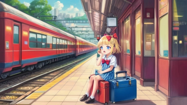 電車が来るの待ち