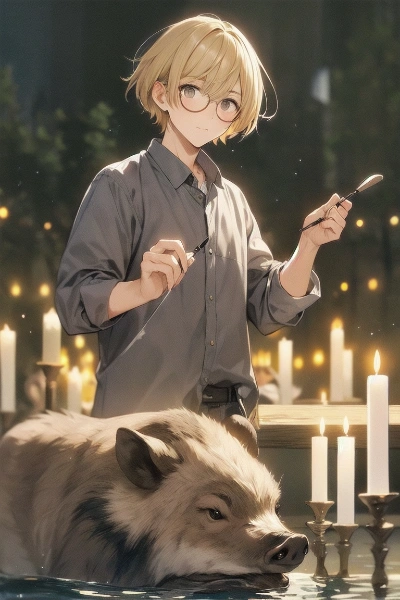 It\'s the Wild boar of the candles called HINOTOI 〜闇夜の蝋燭より出ずる閃きの猪の精霊〜