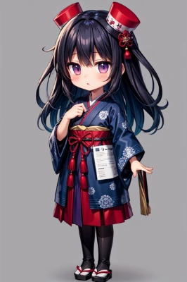 謎の頭と手にあるもの