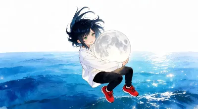 月を抱いて