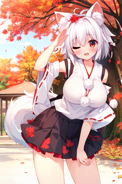 文「ウインクの練習ですか？」