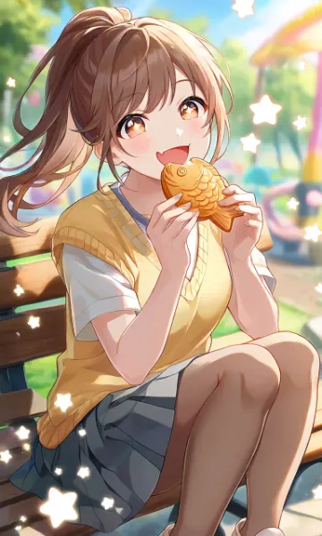 頭から食べる派の子