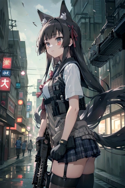 戦えそうな狐の女の子