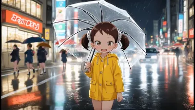 突然の風に吹かれて～♪
