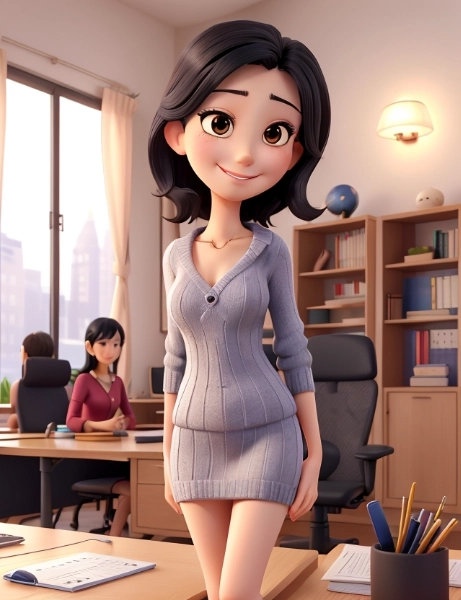 サマーニットのお姉さん 14（2枚）