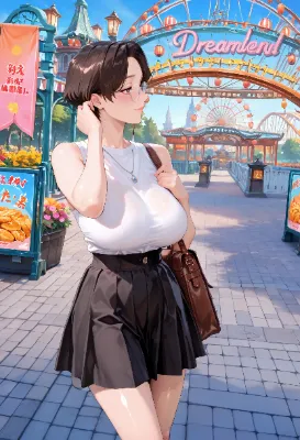 夢の国で微笑む、夏の彼女