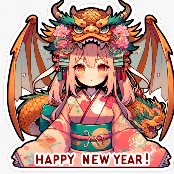 あけおめスタンプ的な。