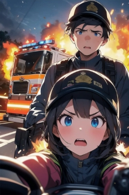 消防車が燃えてしまった！