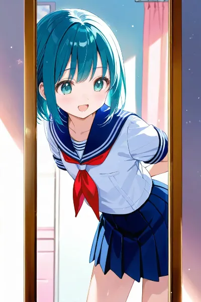 常磐アクア（お題：セーラー服#3）