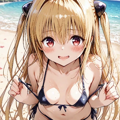 ヤミちゃんと海で