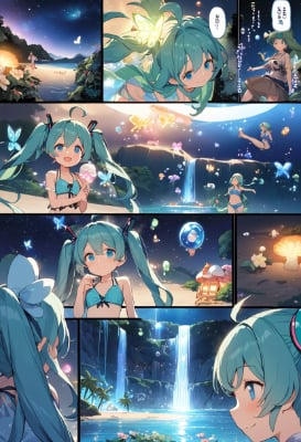 漫画風　初音の海物語