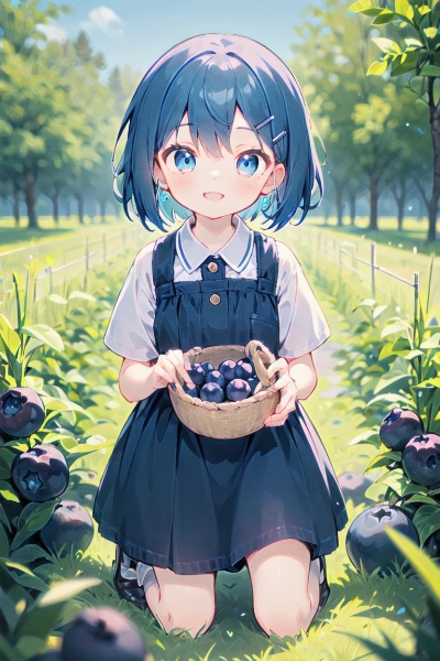 Flower擬人化検体1号ブルーベリー