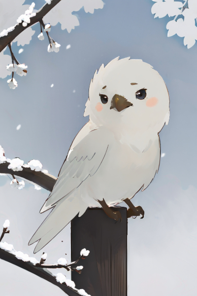 シマエナガ…にしては首長いな👀