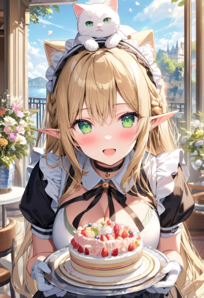 白猫メイドカフェ