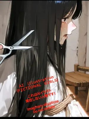 強制断髪……髪を切り落とされる時