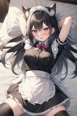 猫耳メイドさん