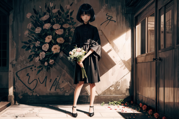 花とボブカット