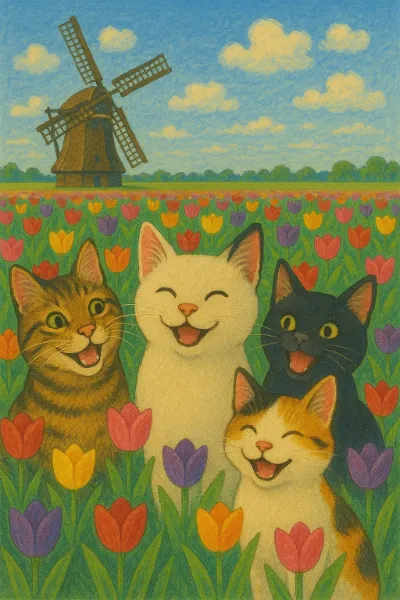 チューリップ畑