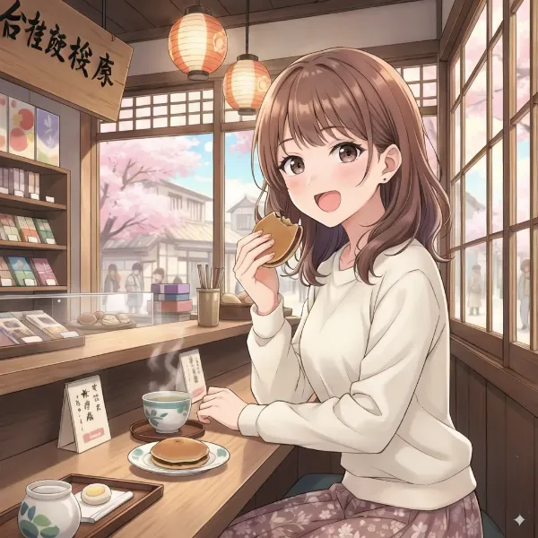 桜カフェの甘い朝食タイム