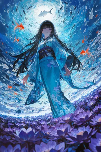 魚と花
