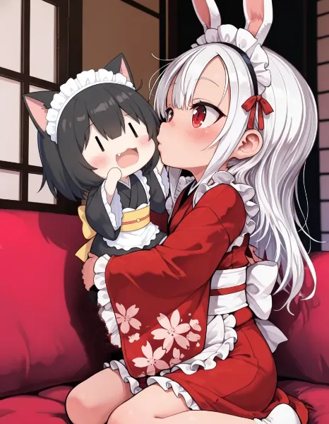 ヘタぐるみちゃんにごほーびチューなのだぁ～♪