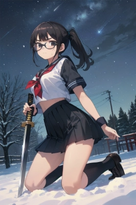 刀と女子高生
