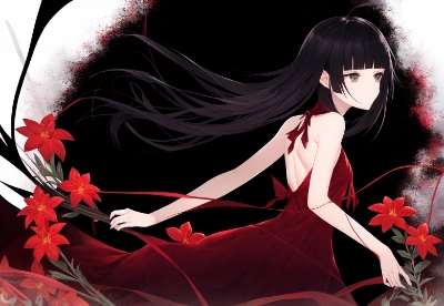 紅く、