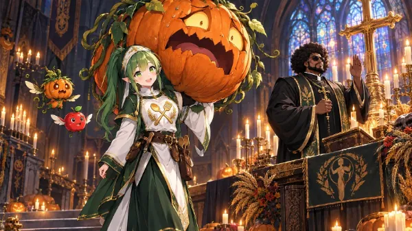ハロウィンイブ、南瓜さんの受難