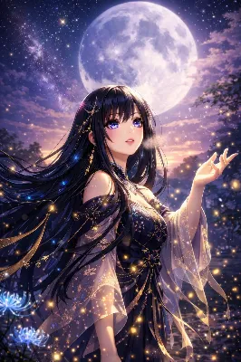 月夜に舞う星の乙女の願い