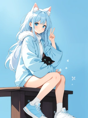 nekomimi sneaker girl