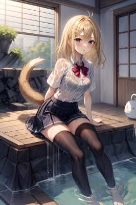 濡れちゃった