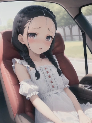 車内で