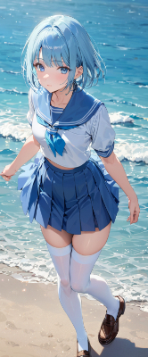 お昼の砂浜