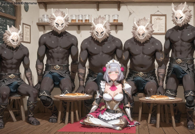 ノエルxヒルチャール/133P/Noelle x Hilichurls/诺艾尔x丘丘人