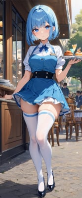 お昼のウエイトレスさん