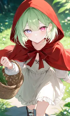赤ずきんのコスプレ