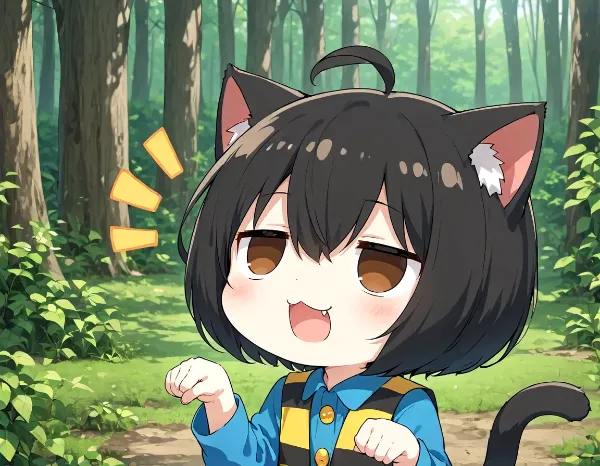 妖気を感じるニャ！