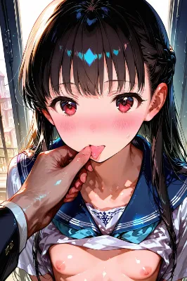 乳出しペロペロ少女