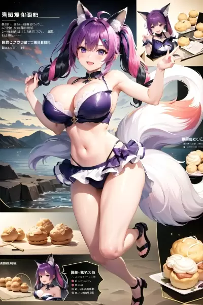 シュークリーム店のチラシ