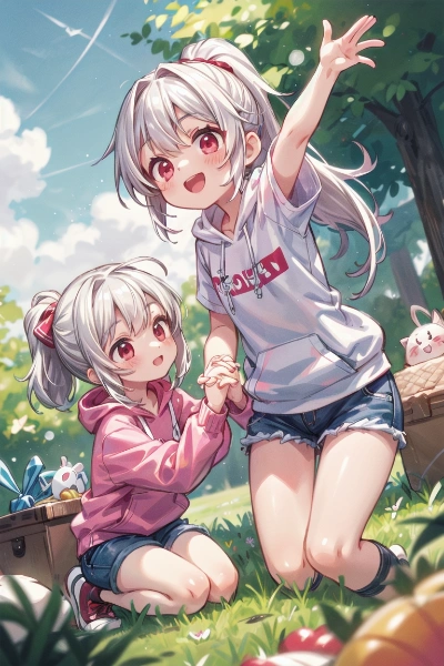 「こっちだよー！」