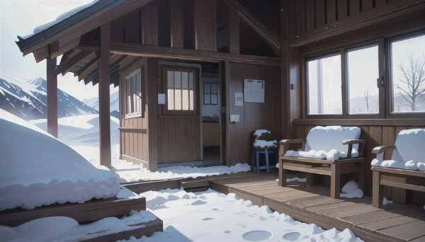 雪の山小屋