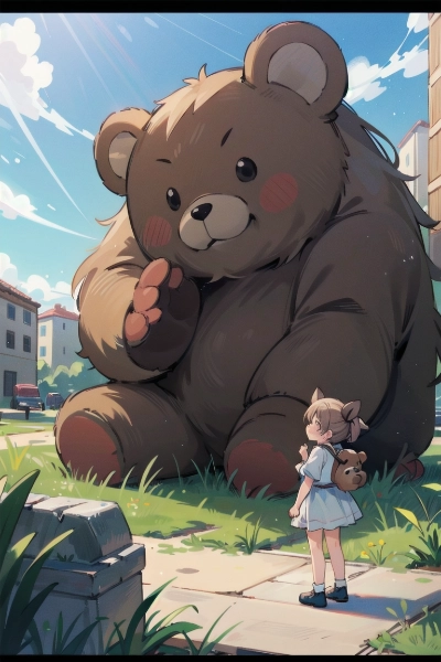 大きなテディベア