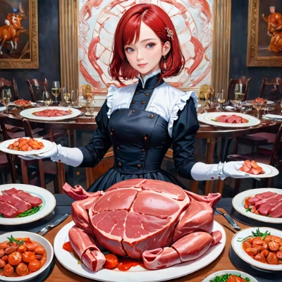 お題「お肉」　肉料理？
