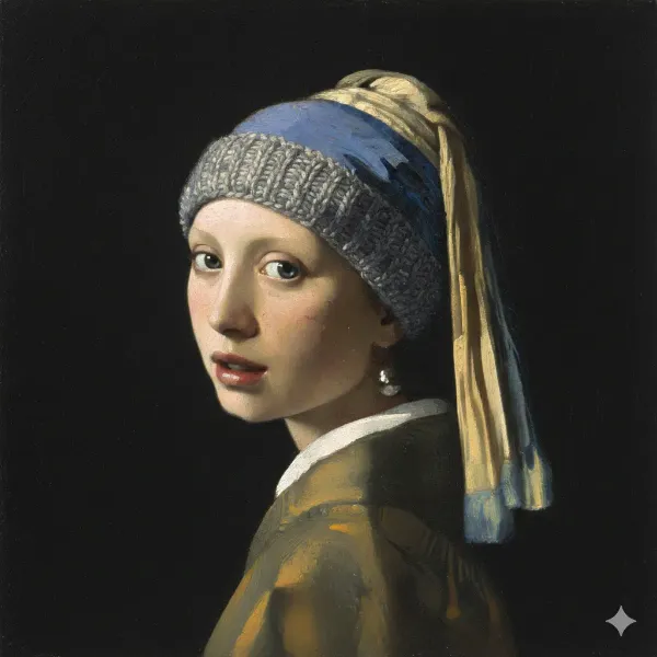 ニット帽の少女