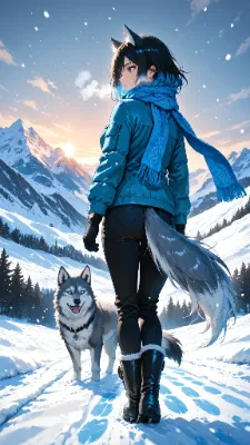 🐺 群れから離れた動物 〜お前もひとりで行くのか？〜🐺❄️