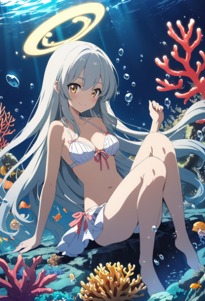 サンゴ礁の天使