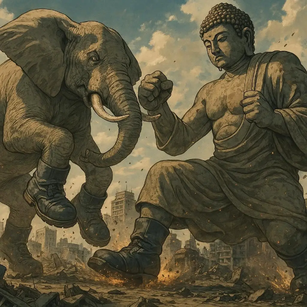 ブーツ象 vs ブーツ像