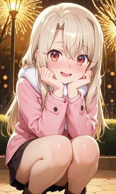 冬服のイリヤちゃん