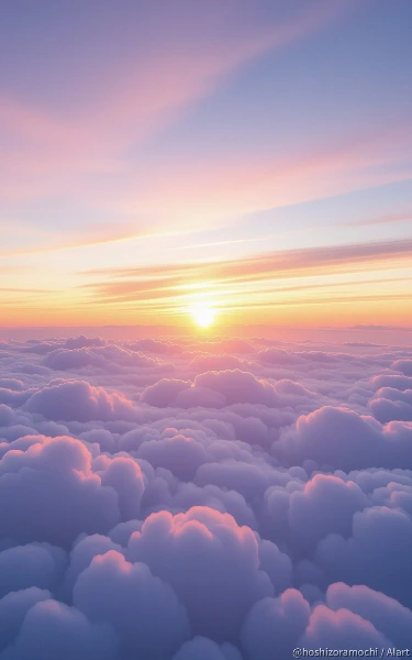 雲の上の色 —— 空の果てで、心が溶ける瞬間